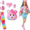 Barbie Cutie Reveal Care Bears Doll & Accessories, Series 2 Togetherness Bear with 10 Surprises Including Color Change & Mini Bear - 5