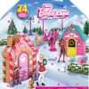 Barbie Mini Land Collectible Advent Calendar with 1.5-Inch Dolls & 24 Days of Surprises, Winter Village Play Areas for Storytelling Fun - 1