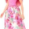 Barbie Royal Doll with Pink & Blonde Fantasy Hair, Colorful Accessories, Pink Ombre Bodice & Butterfly-Print Skirt - 4