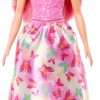 Barbie Royal Doll with Pink & Blonde Fantasy Hair, Colorful Accessories, Pink Ombre Bodice & Butterfly-Print Skirt - 6