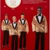 Barbie Signature 2025 Holiday Dark Brown Hair Ken Collectible Fashion Doll Wearing Full Suit with Golden Jacket in Displayable Packaging & Doll Stand - 6