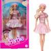 Barbie The Movie Doll, Margot Robbie as, Collectible Wearing Pink Blouse & Skirt Tutu Outfit, with Styled Hair & Matching Jewelry - 1