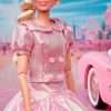 Barbie The Movie Doll, Margot Robbie as, Collectible Wearing Pink Blouse & Skirt Tutu Outfit, with Styled Hair & Matching Jewelry - 4