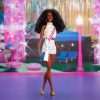 Barbie The Movie President Collectible Doll, ISSA Rae as President Wearing Shimmery White Blouse & Short Set, with Dark Curly Hair & President Sash - 2