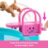 Barbie Dream Pool Playset with 6 Play Areas, Including Slide & Bubbling Hot Tub, Plus 20+ Accessories Like Pet, Floaties & More - 3