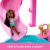 Barbie Dream Pool Playset with 6 Play Areas, Including Slide & Bubbling Hot Tub, Plus 20+ Accessories Like Pet, Floaties & More - 4