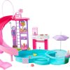 Barbie Dream Pool Playset with 6 Play Areas, Including Slide & Bubbling Hot Tub, Plus 20+ Accessories Like Pet, Floaties & More - 5