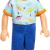 Barbie Chelsea Doll, Small Boy Doll Wearing Removable One-Piece with Dinosaur Print & White Shoes, Blond Hair & Blue Eyes - 1