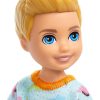 Barbie Chelsea Doll, Small Boy Doll Wearing Removable One-Piece with Dinosaur Print & White Shoes, Blond Hair & Blue Eyes - 2