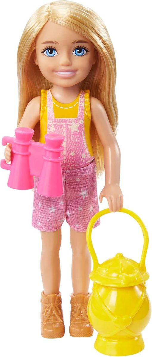 Barbie It Takes Two Camping Playset with Blonde Chelsea Small Doll Owl, Sleeping Bag & Accessories - 1