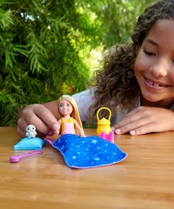 Barbie It Takes Two Camping Playset with Blonde Chelsea Small Doll Owl, Sleeping Bag & Accessories - 7