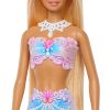 Barbie Bubble Sparkle Mermaid Doll with Bubble-Making Feature & Solution, Tray & Hairbrush, Plus Long, Color-Streaked Blonde Hair - 5