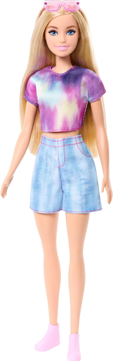 Barbie Mysteries- Beach Detectives, Barbie Malibu Fashion Doll Dressed in Removable Signature routfit with Accessories Such as Sunglasses, JFV63 - 1