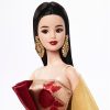 Barbie Signature Lunar New Year Fashion Doll Wearing Red Dress with Golden Peony Print, Collectible Holiday Toy - 2