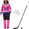 Barbie Tim Hortons PWHL 2025 Fashion Doll in Pink - Includes Hockey Stick, Puck, and Helmet - 1