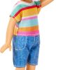 Barbie Club Chelsea Koji 6-Inch Boy Small Doll with Brunette Hair Wearing Removable Striped Shirt, Shorts & Shoes - 5