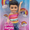 Barbie Club Chelsea Koji 6-Inch Boy Small Doll with Brunette Hair Wearing Removable Striped Shirt, Shorts & Shoes - 6