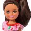 Barbie Club Chelsea Small Doll, 6-Inch Lula with Brunette Hair Wearing Removable Cherry-Print Dress & Sandals - 2