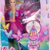 Barbie Dance and Flutter Doll with 2-in-1 Transformation from Dancer to Butterfly with Opening Wings, Purple Hair, Headpiece & Removable Tutu - 10
