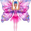 Barbie Dance and Flutter Doll with 2-in-1 Transformation from Dancer to Butterfly with Opening Wings, Purple Hair, Headpiece & Removable Tutu - 2
