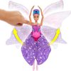 Barbie Dance and Flutter Doll with 2-in-1 Transformation from Dancer to Butterfly with Opening Wings, Purple Hair, Headpiece & Removable Tutu - 3