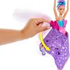 Barbie Dance and Flutter Doll with 2-in-1 Transformation from Dancer to Butterfly with Opening Wings, Purple Hair, Headpiece & Removable Tutu - 5
