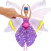 Barbie Dance and Flutter Doll with 2-in-1 Transformation from Dancer to Butterfly with Opening Wings, Purple Hair, Headpiece & Removable Tutu - 7