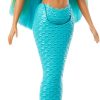 Barbie Mermaid Doll with Two-Tone Blue & Yellow Fantasy Hair & Headband Accessory, Toy with Shell Bodice & Turquoise Tail - 4