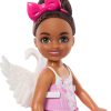 Barbie Toys, Chelsea Ballerina Set, Career Brunette Small Doll with 5 Dance-Themed Accessories Including Swan Wings - 3