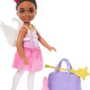 Barbie Toys, Chelsea Ballerina Set, Career Brunette Small Doll with 5 Dance-Themed Accessories Including Swan Wings - 4