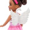 Barbie Toys, Chelsea Ballerina Set, Career Brunette Small Doll with 5 Dance-Themed Accessories Including Swan Wings - 5