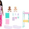 Barbie Careers Baby Doctor Playset with Brunette Doll Wearing Scrubs, 2 Baby Dolls, Examination Table & Accessories - 1