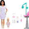 Barbie Careers Dentist Playset with Brunette Doll Wearing White Coat, Toddler Small Doll, Examination Chair & Accessories - 1