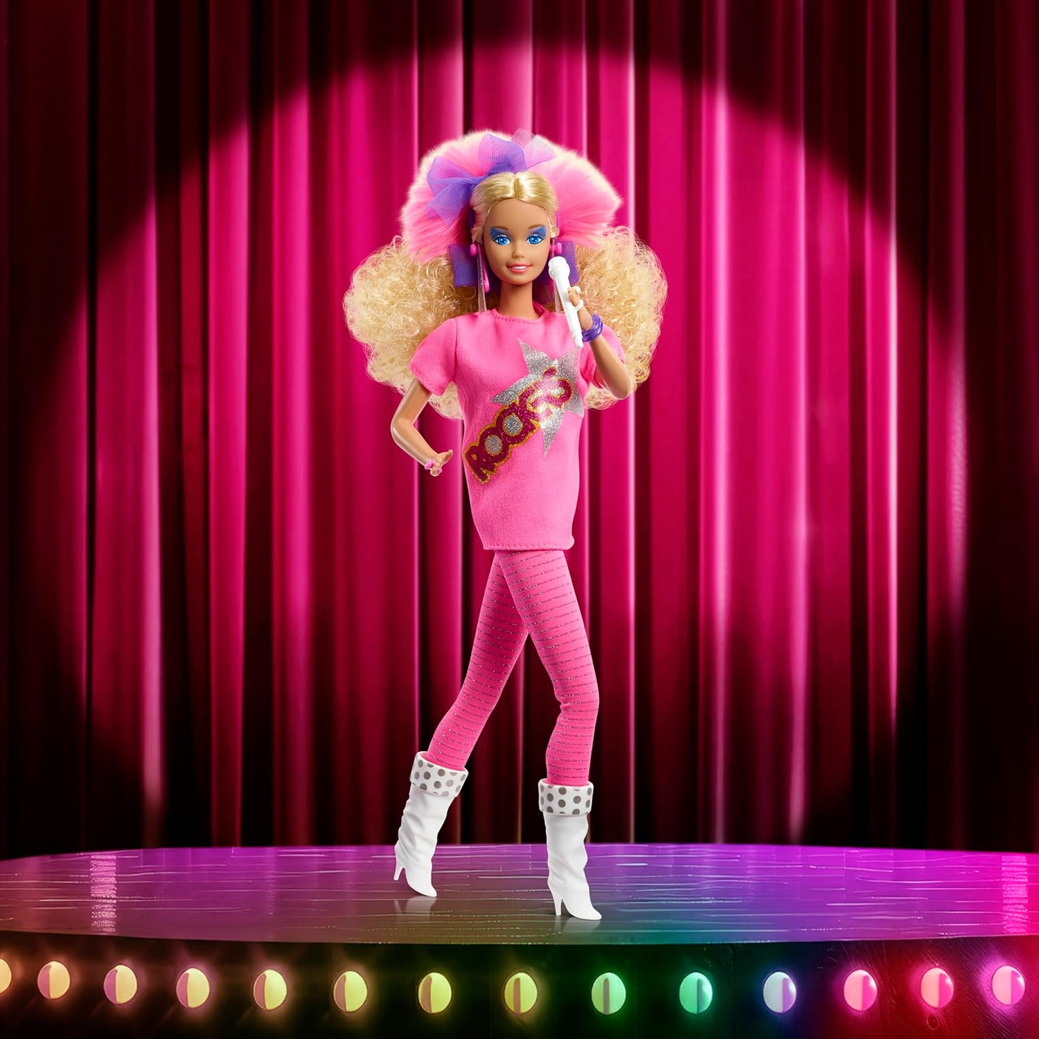 Barbie Signature Doll, and the Rockers Collectible Repro Doll, 40th Anniversary of 1986 Line, Doll Stand and Displayable Packaging - Image 4