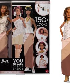 Barbie Basics You Create Neutral Kit 001 with Customizable Fashion Doll, Universal-fit Clothing & Accessories, Posable Body & Swappable Doll Head - 1
