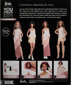 Alternative view of Barbie Basics You Create Neutral Kit 001 with Customizable Fashion Doll, Universal-fit Clothing & Accessories, Posable Body & Swappable Doll Head