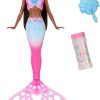 Barbie Bubble Sparkle Mermaid Doll with Bubble-Making Feature & Solution, Tray & Hairbrush, Plus Long, Color-Streaked Brunette Hair - 1