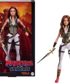 Barbie Signature Doll, Teela Collectible in Jumpsuit, Sword, Doll Stand & Displayable Packaging, Motu Movie Theme - 1