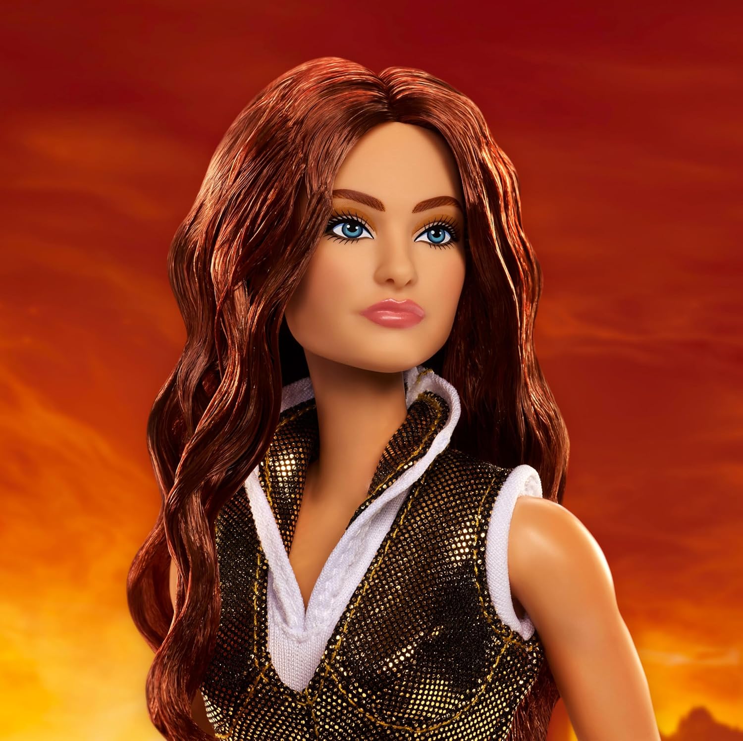 Barbie Signature Doll, Teela Collectible in Jumpsuit, Sword, Doll Stand & Displayable Packaging, Motu Movie Theme - Image 6