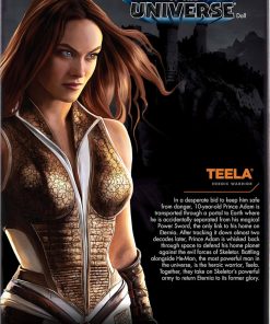 Alternative view of Barbie Signature Doll, Teela Collectible in Jumpsuit, Sword, Doll Stand & Displayable Packaging, Motu Movie Theme