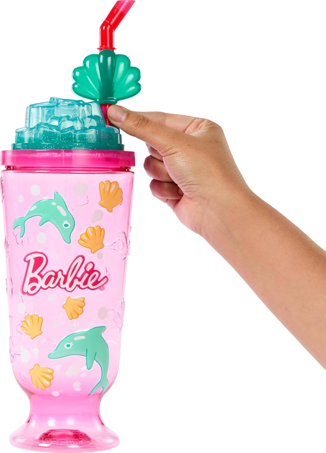 Barbie Pop Reveal Doll & Accessories, Sea Slushy Series Fashion Doll & Pet, 8 Surprises Includes Sensory Slime, and Color Change Hair - Image 2