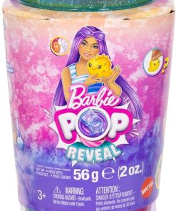 Alternative view of Barbie Pop Reveal Doll & Accessories, Sea Slushy Series Fashion Doll & Pet, 8 Surprises Includes Sensory Slime, and Color Change Hair​​