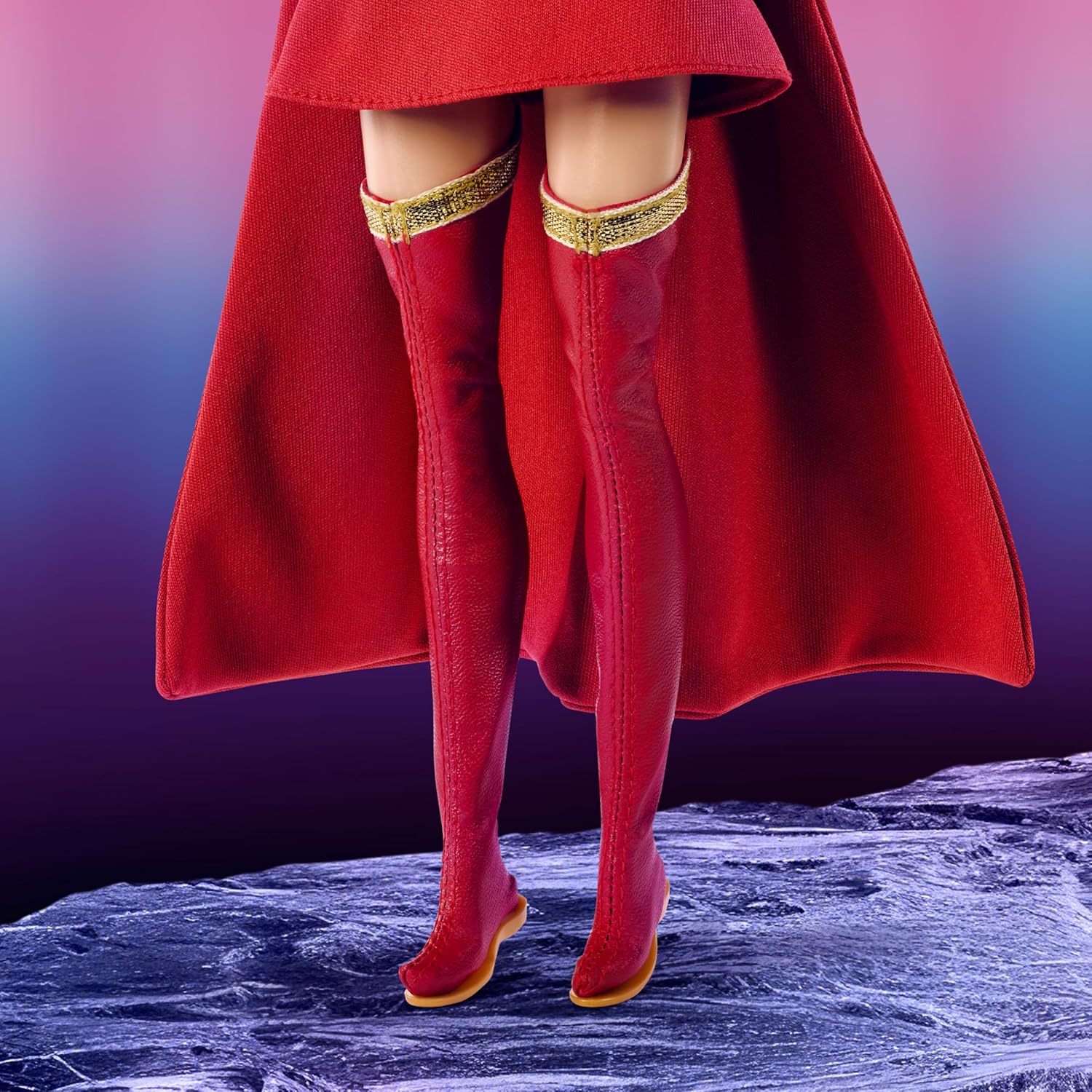 Barbie Signature DC Supergirl Fashion Doll, Blonde with Super Hero Costume & Cape, Collector Doll in Displayable Packaging & Doll Stand - Image 3