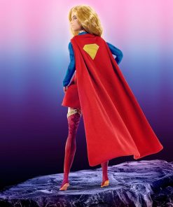 Alternative view of Barbie Signature DC Supergirl Fashion Doll, Blonde with Super Hero Costume & Cape, Collector Doll in Displayable Packaging & Doll Stand