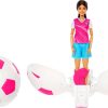Barbie Team Roll and Reveal Soccer Player Doll and Accessories with Brunette Fashion Doll & 8 Surprises and a Soccer Ball Encasement - 1