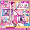 Barbie Dreamhouse Dollhouse | 2 Pools, 2 Slides, Elevator, with 9 Play Areas, Including 2 Houses, & 65+ Pieces Including Furniture & Accessories