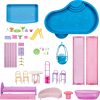 Barbie Dreamhouse Dollhouse | 2 Pools, 2 Slides, Elevator, with 9 Play Areas, Including 2 Houses, & 65+ Pieces Including Furniture & Accessories