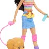 Barbie Pets Skate and Run Brunette Doll - Skating Puppy, Leash, Mat​​ching Skates, Sunglasses, and Pet Accessories - 1
