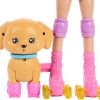 Barbie Pets Skate and Run Pup Blonde Doll | Skating Puppy, Leash, Matching Skates, Sunglasses, and Pet Accessories