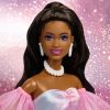 Barbie Signature Birthday Wishes Fashion Doll with Black Hair in Dress with Pastel Rainbow Effect, Collectible Toy with Giftable Packaging